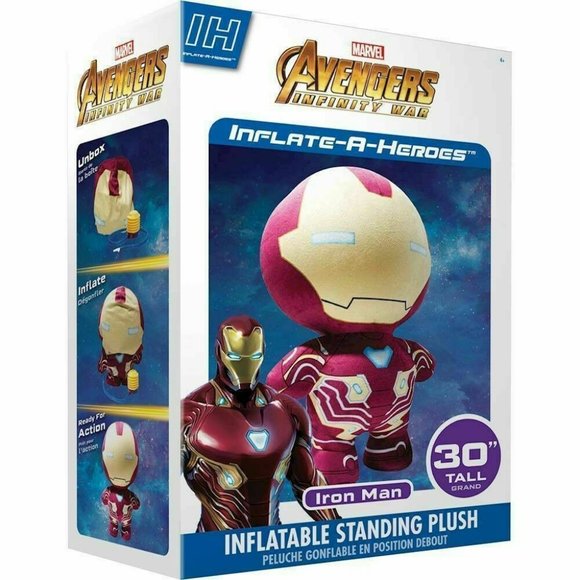 Marvel Avengers Infinity War Iron Man Inflatable Plush Toy 30" - Picture 1 of 2